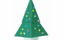 Árbol navideño origami súper sencillo1