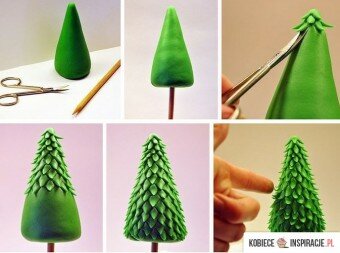 Manualidades navideñas plastilina