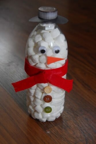 Dulcero navideño de muñeco de nieve Dulcero navideño de muñeco de nieve