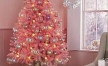 decoracion navidad rosa