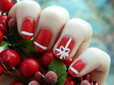 Como decorar las uñas en Navidad