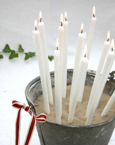 Como hacer candelabro para Navidad